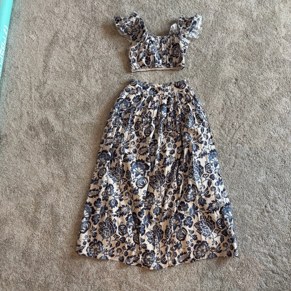 ANTHROPOLOGIE Forever That Girl Remme Ruffle Skirt Set Size A - Picture 3 of 4